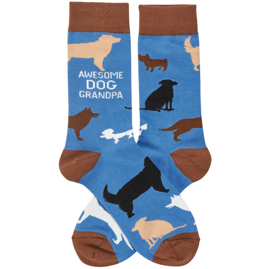 Awesome Dog Grandpa Socks