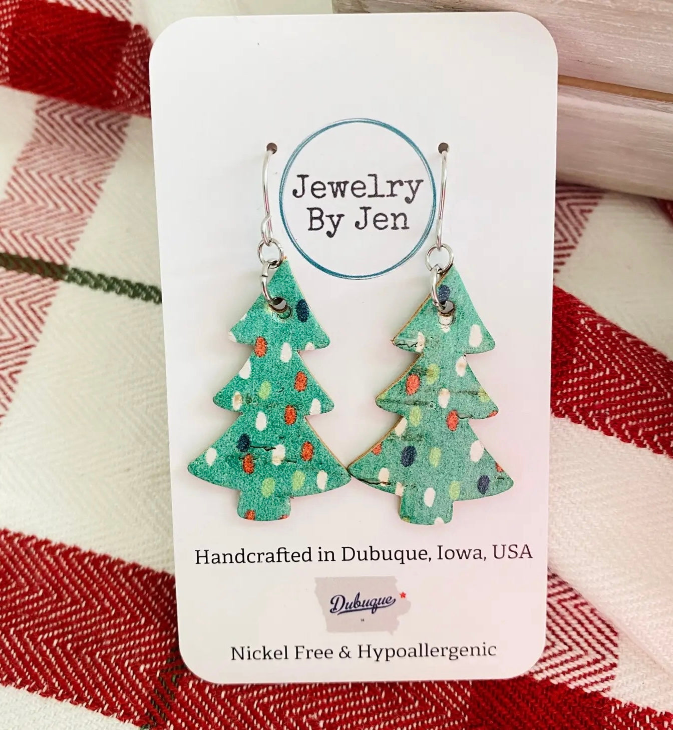 Christmas Tree: Green W/Dots