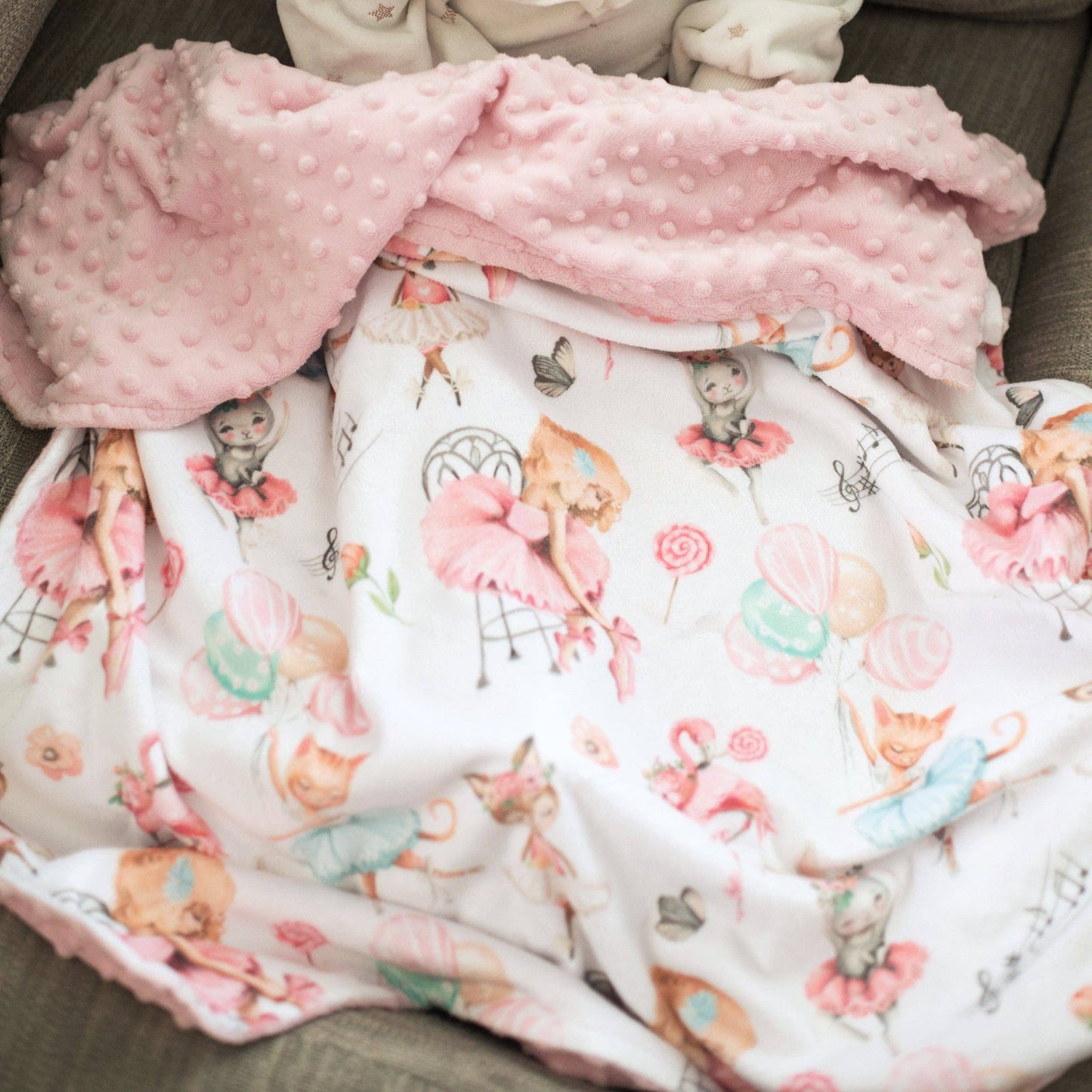 Ballerinas- Baby & Toddler Minky Blanket