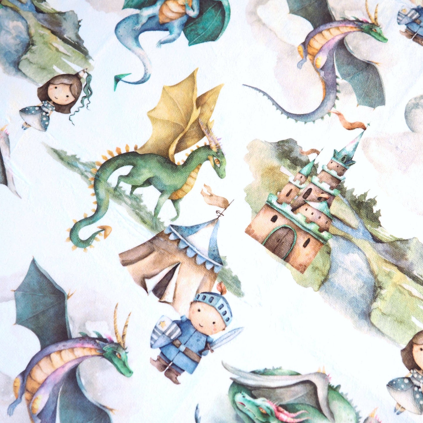 Dragons & Knights- Baby & Toddler Minky Blanket