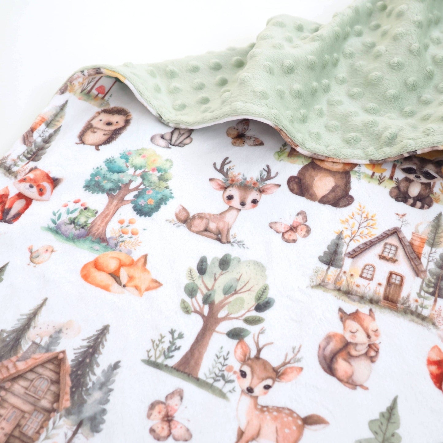 Woodsy Woodland- Baby & Toddler Minky Blanket