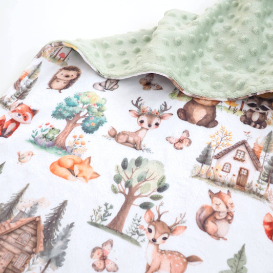 Woodsy Woodland- Baby & Toddler Minky Blanket