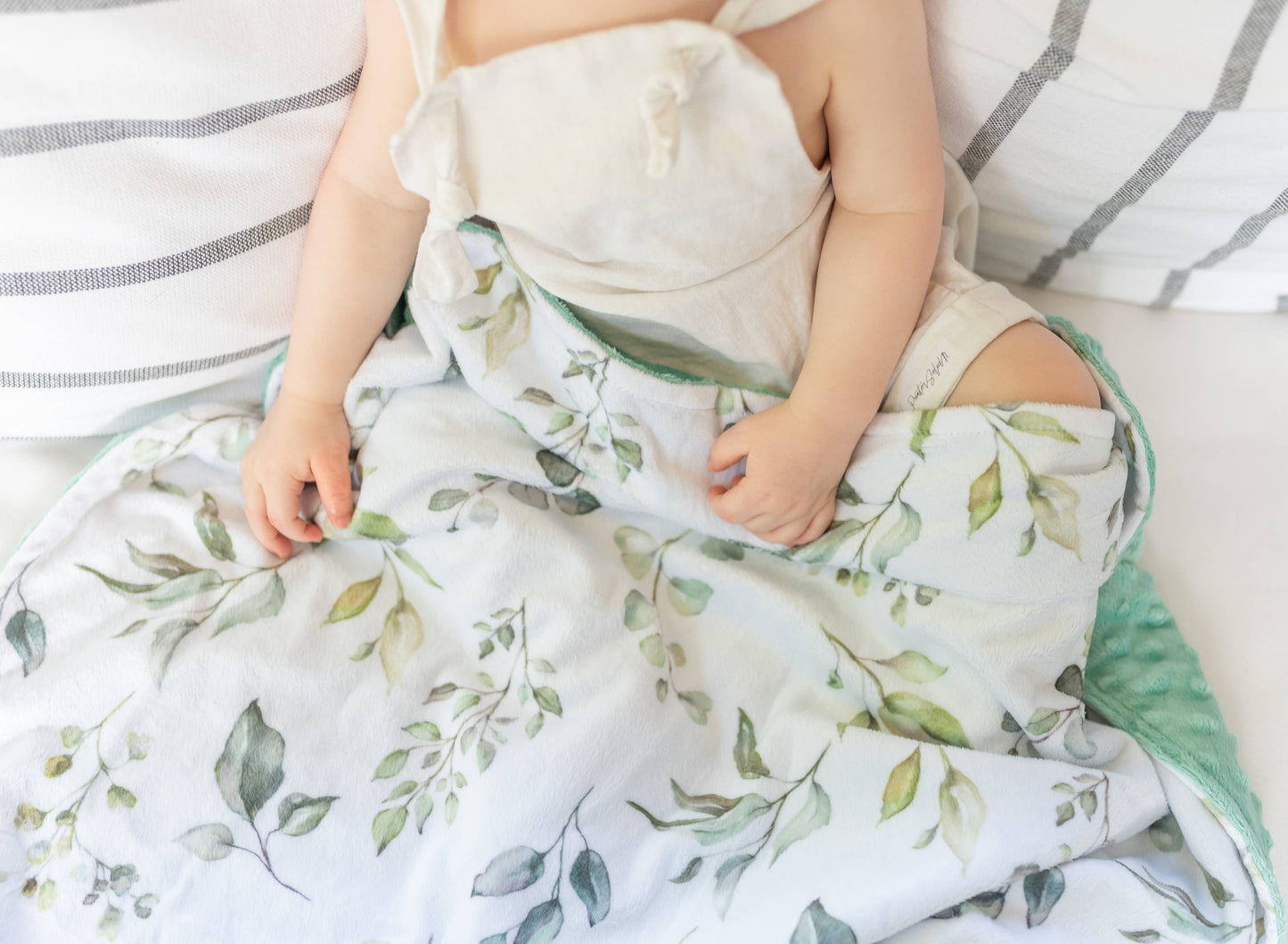 Eucalyptus Greenery- Baby & Toddler Minky Blanket