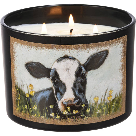 Cow In Buttercups Candle