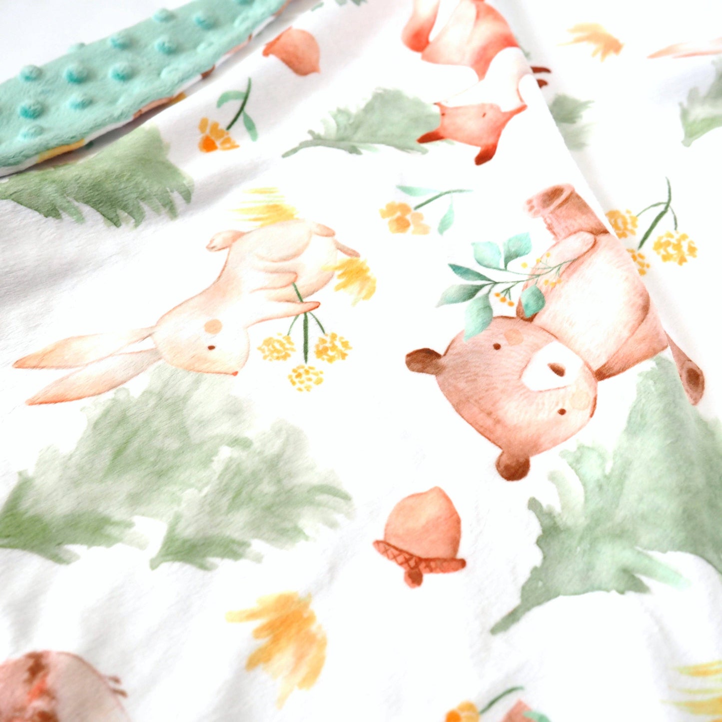 Forest Friends- Baby & Toddler Minky Blanket
