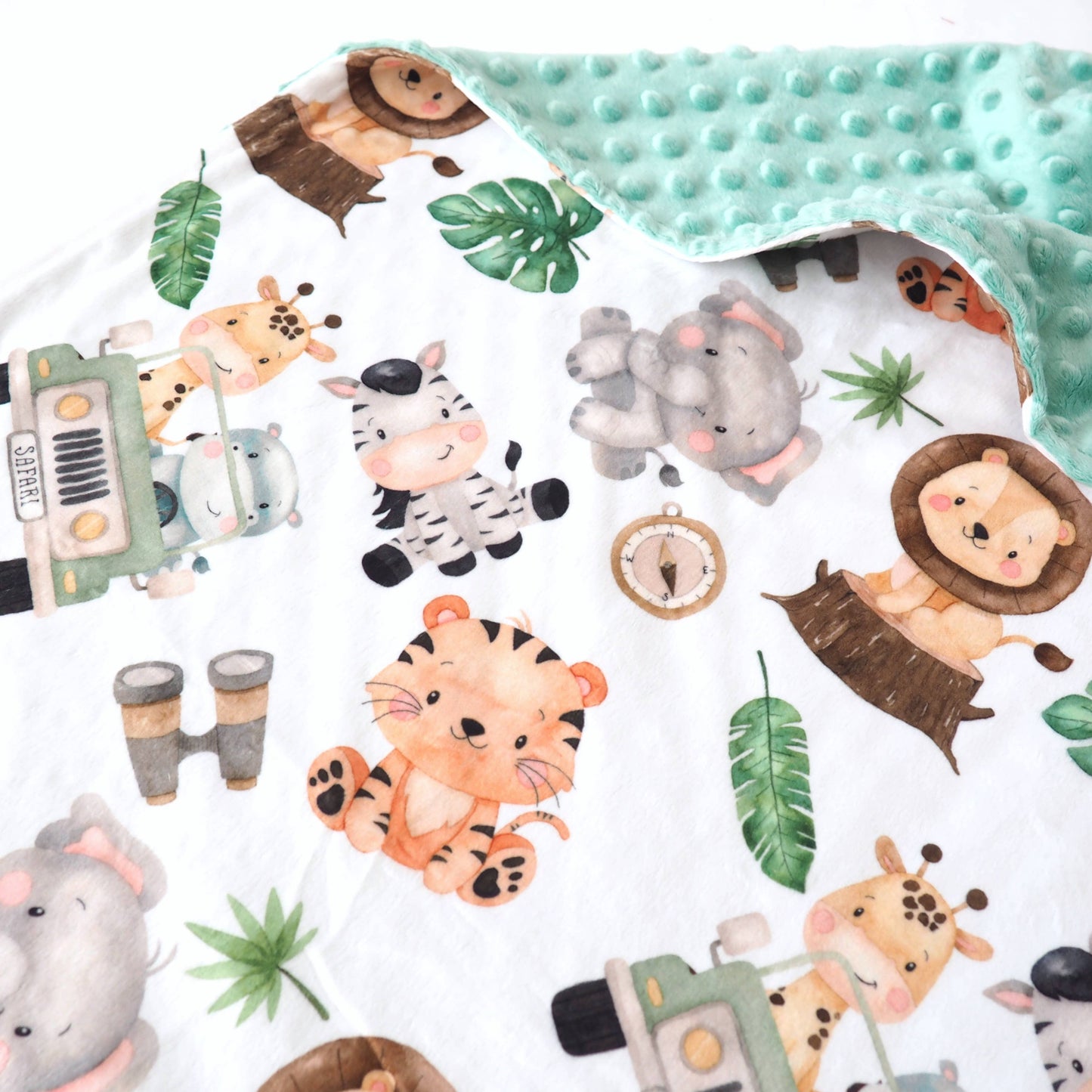 Safari- Baby & Toddler Minky Blanket