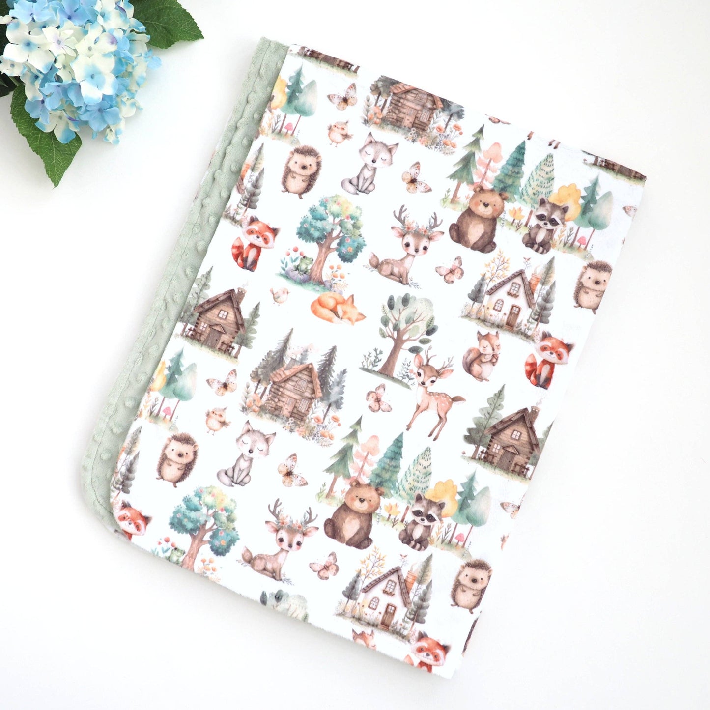 Woodsy Woodland- Baby & Toddler Minky Blanket