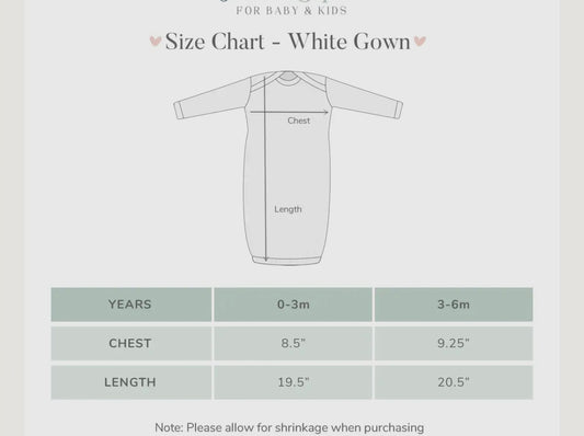 Just A Little Dramatic Baby Gown