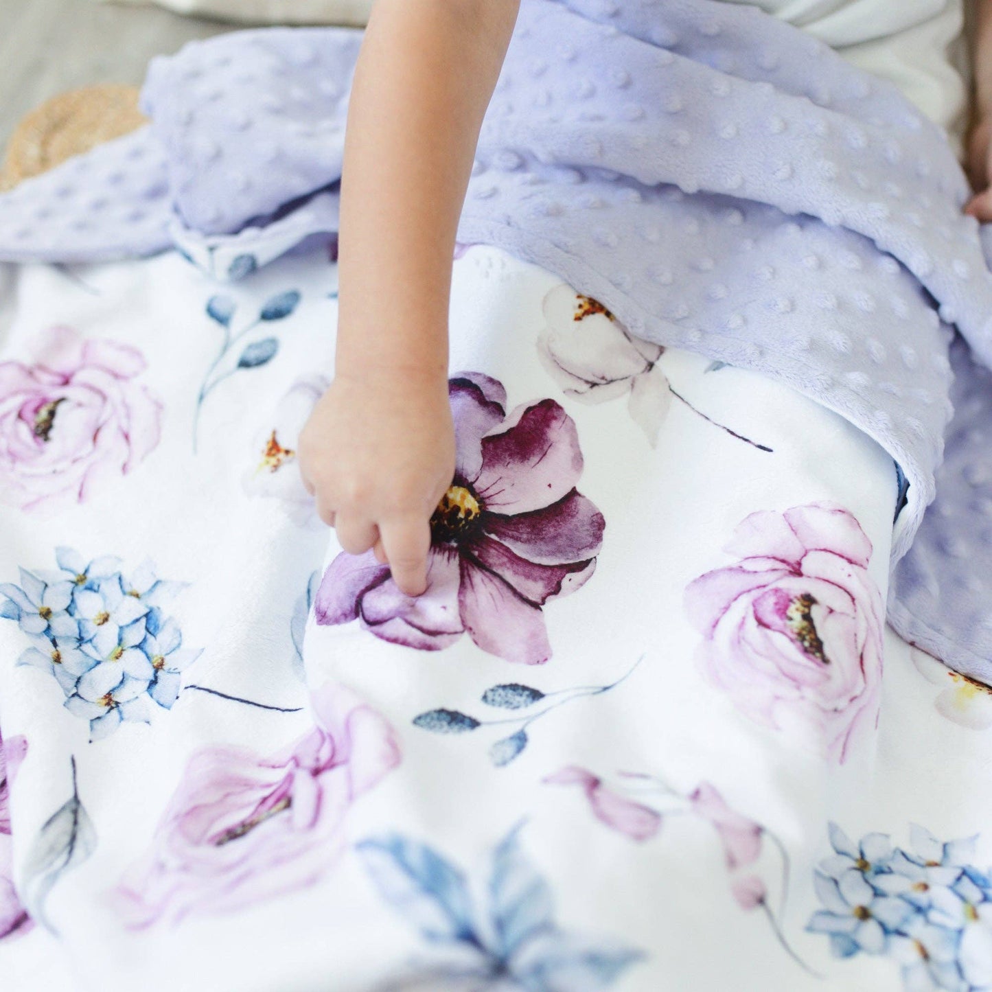 Vintage Floral- Baby & Toddler Minky Blanket