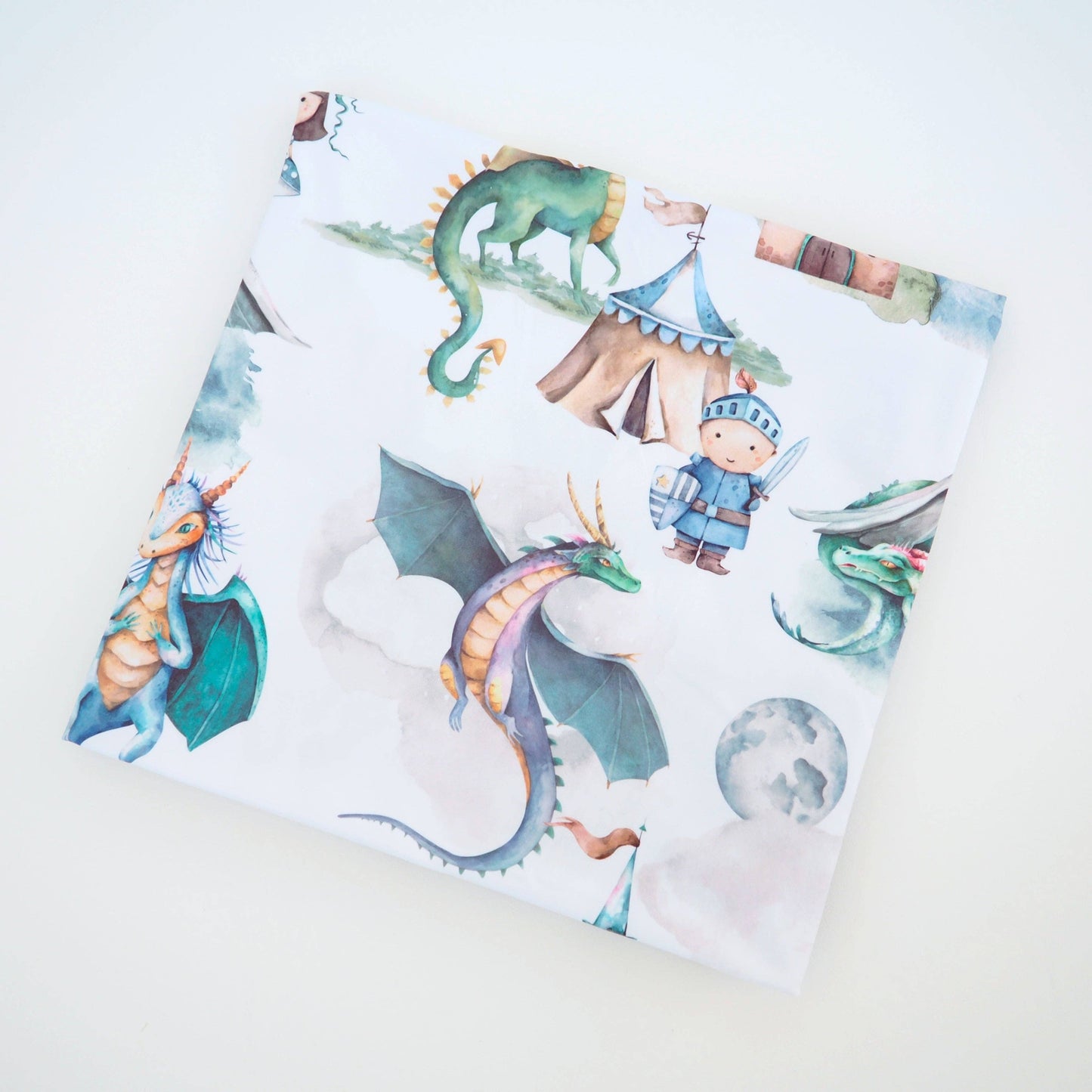 Buttery Soft and Stretchy Swaddle Blanket - Dragons & Knight
