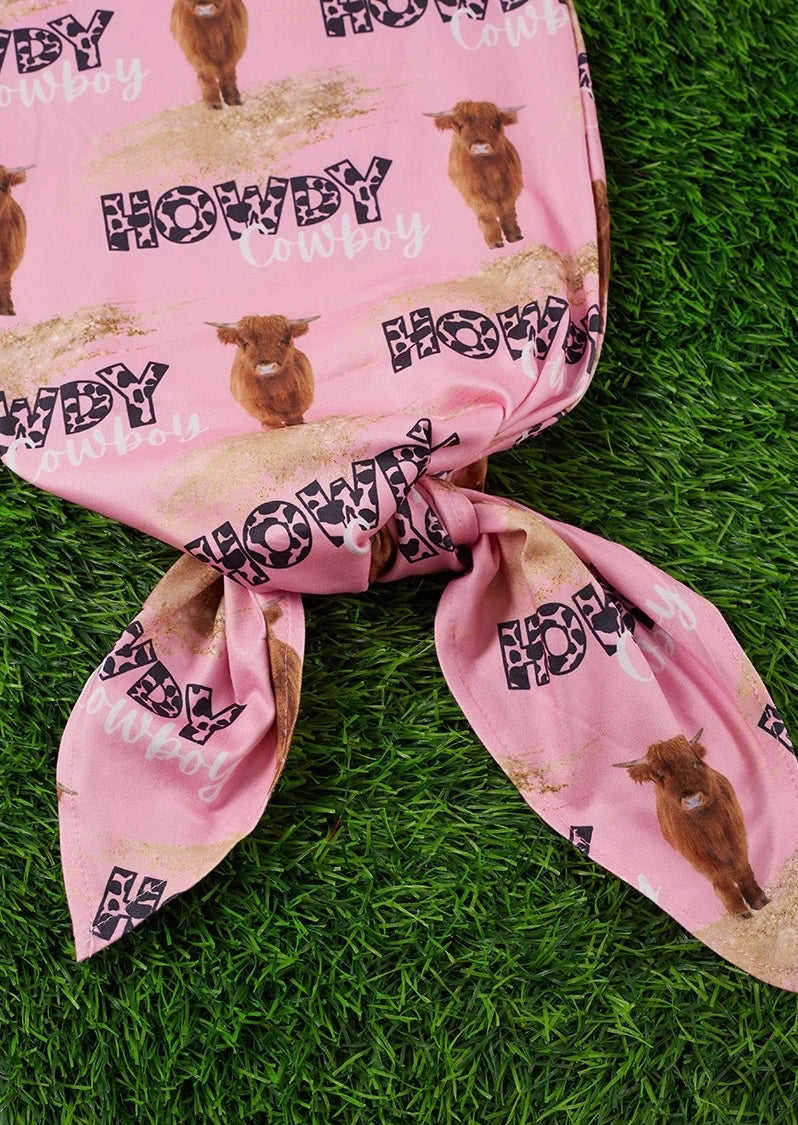 Howdy Cowboy Highland Cow
Printed Baby Gown