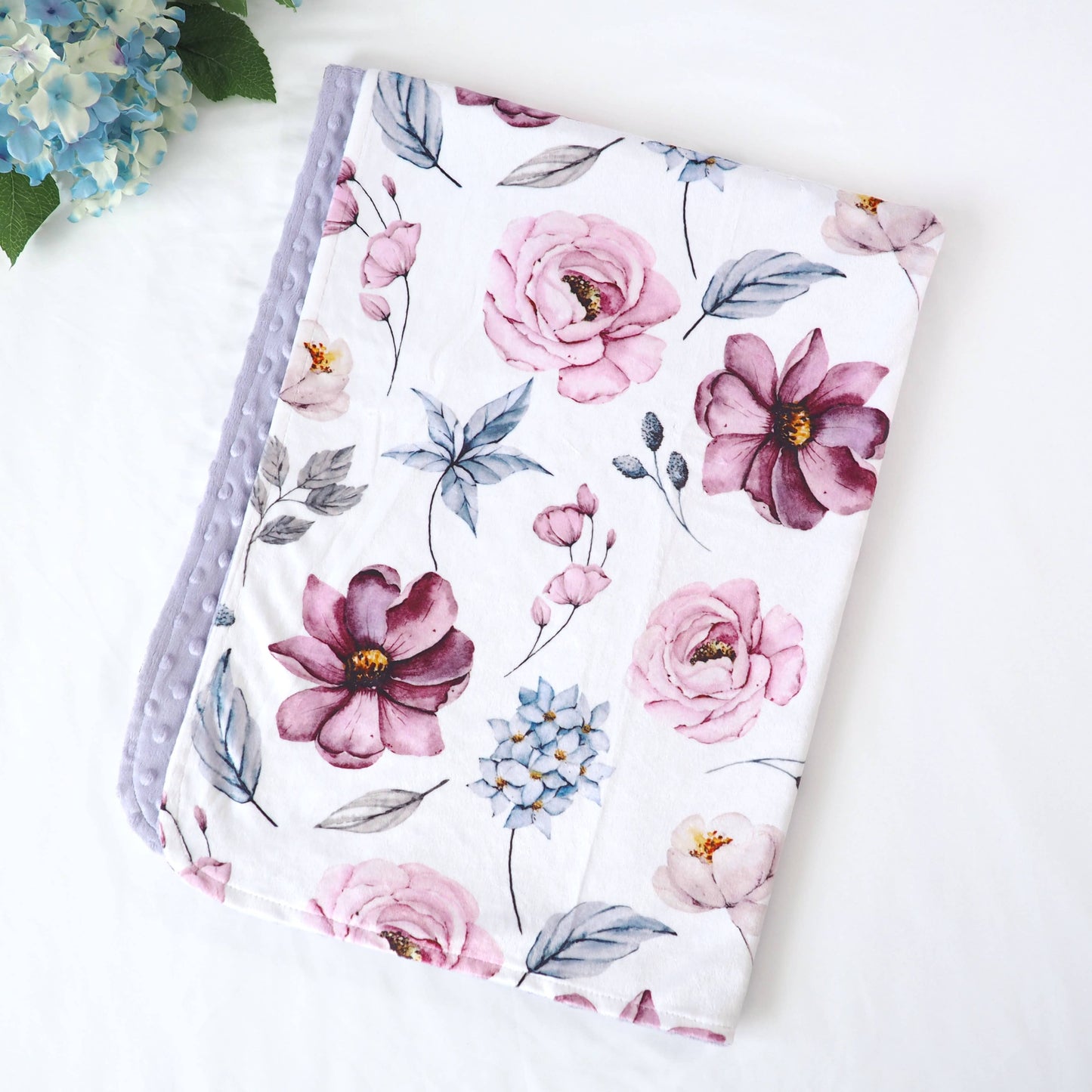 Vintage Floral- Baby & Toddler Minky Blanket