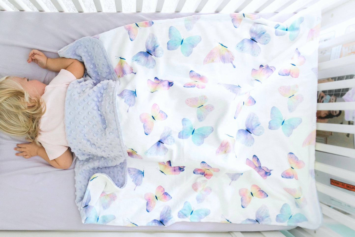 Butterfly- Baby & Toddler Minky Blanket