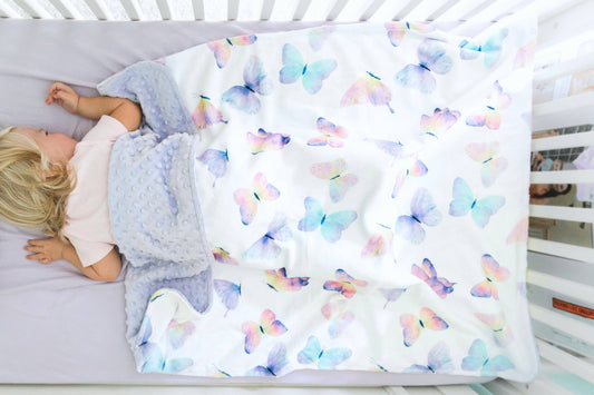 Butterfly- Baby & Toddler Minky Blanket