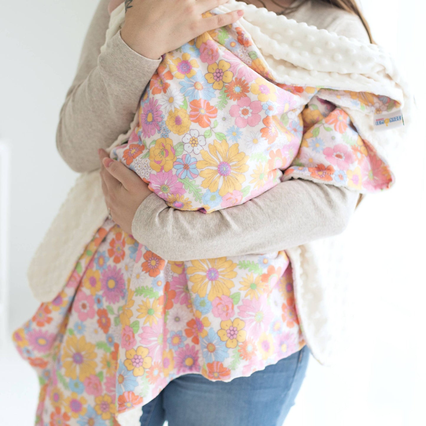 Retro Floral- Baby & Toddler Minky Blanket