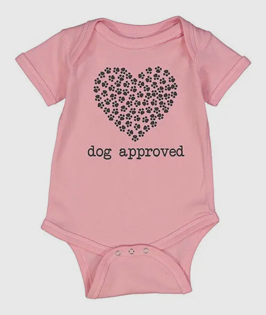 Dog Approved Paw Print Heart Bodysuit