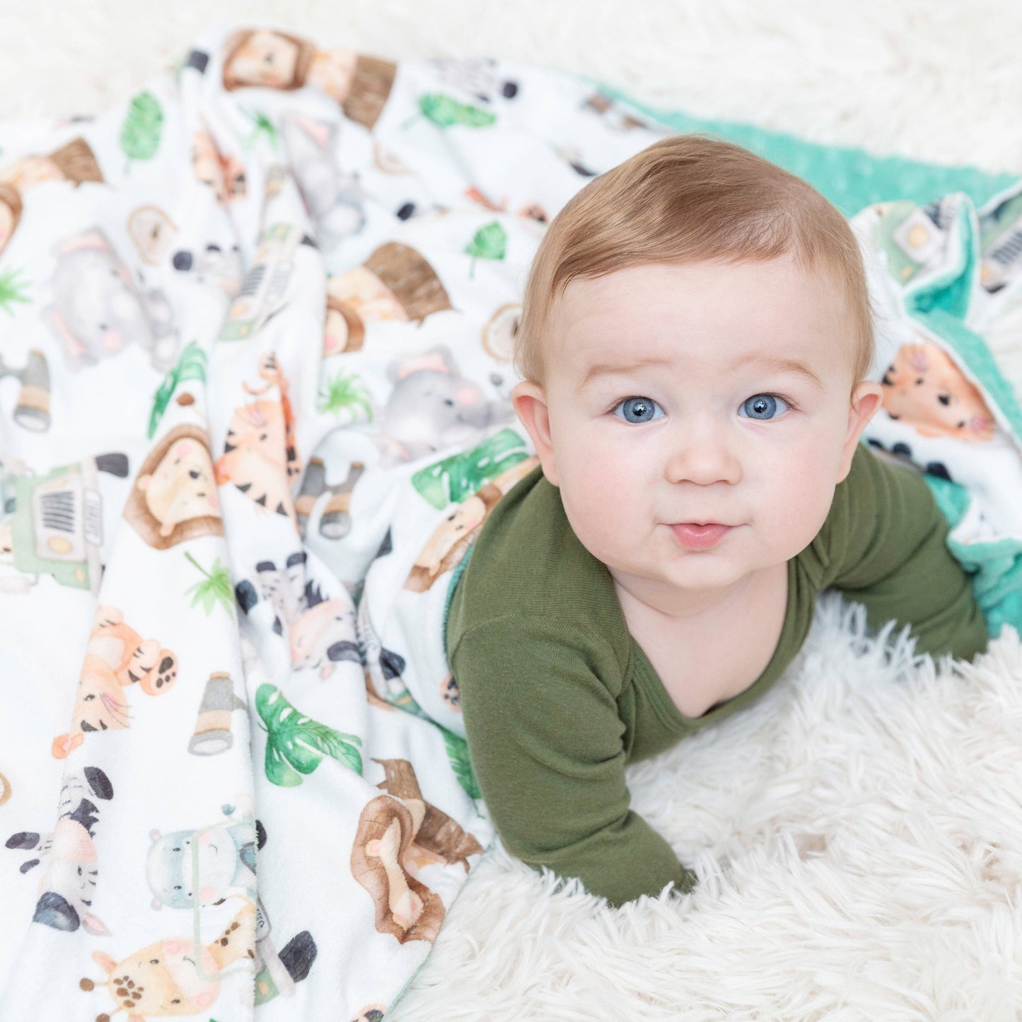 Safari- Baby & Toddler Minky Blanket