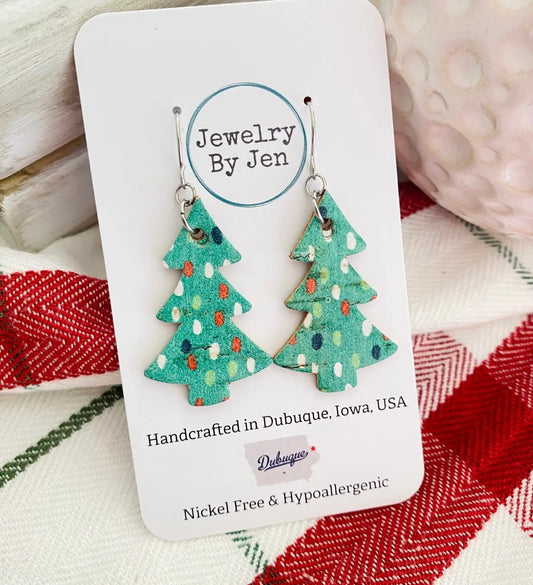 Christmas Tree: Green W/Dots