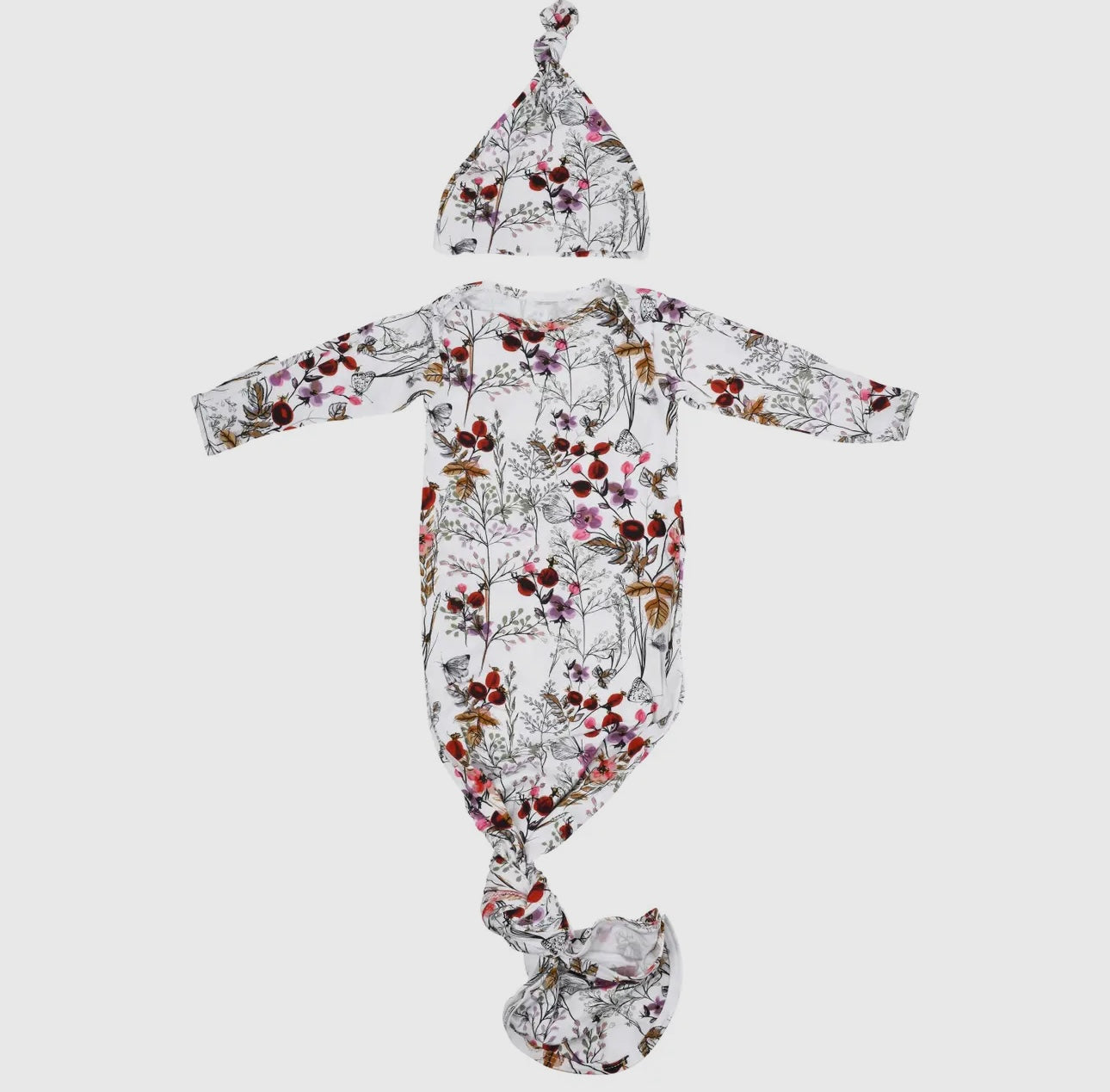 Floral flower knotted gown