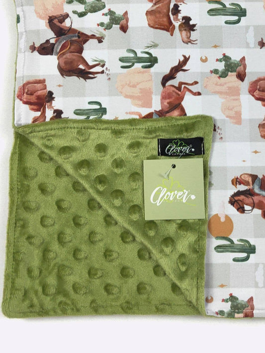 Lightweight Plaid Western Blanket