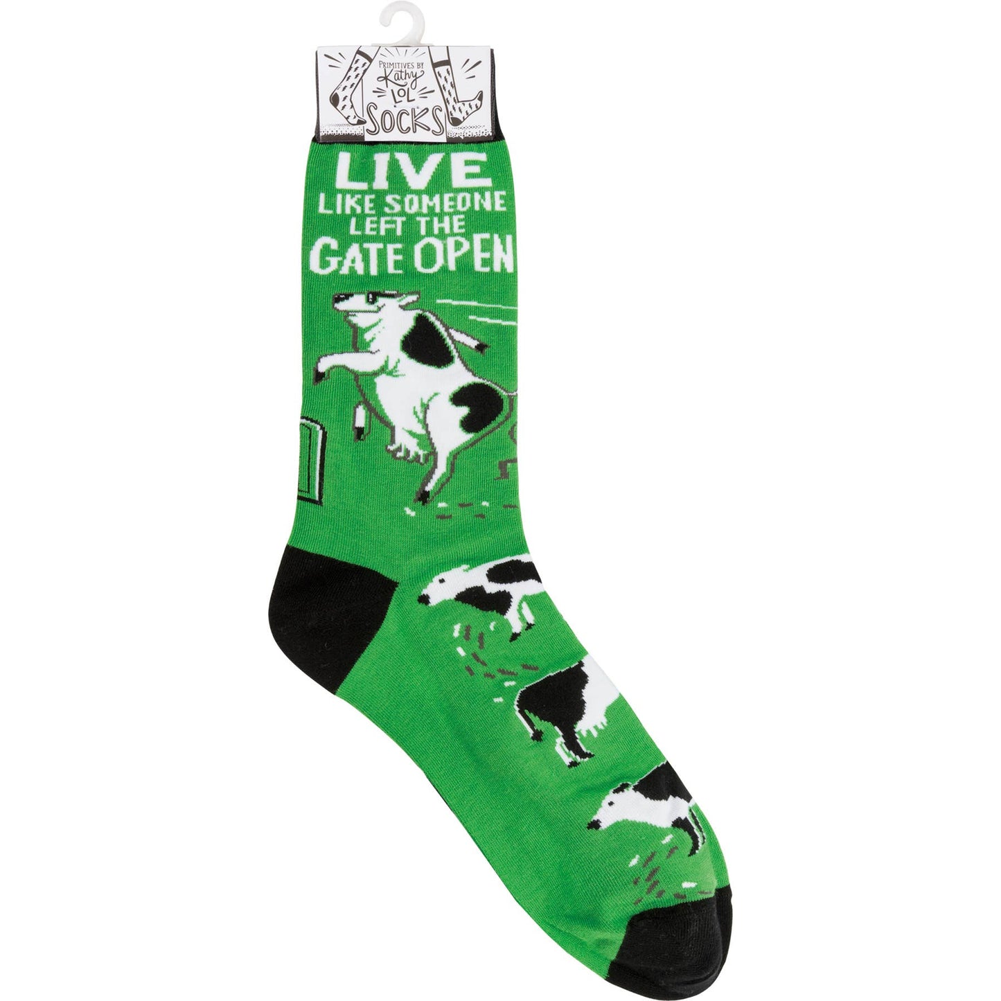 Live Like Someone Left The Gate Open Socks