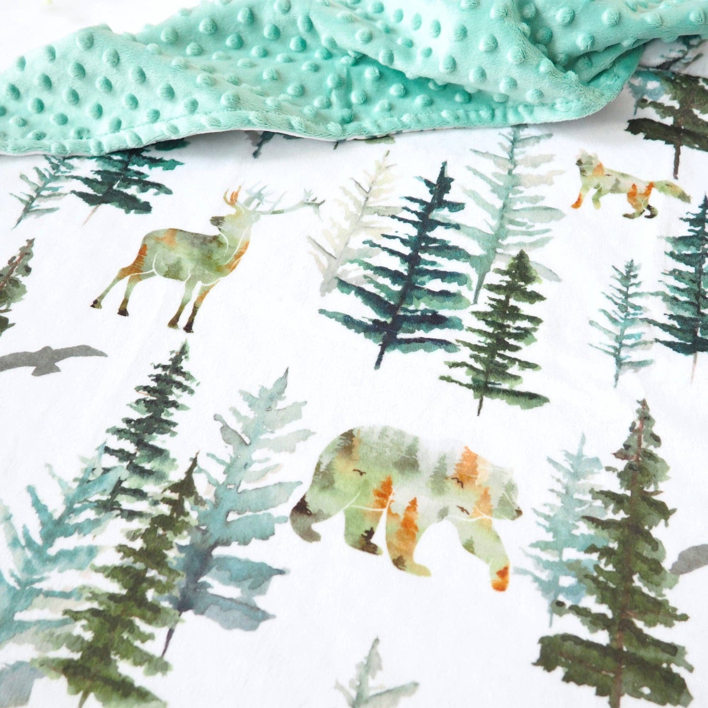 In The Woods- Baby & Toddler Minky Blanket