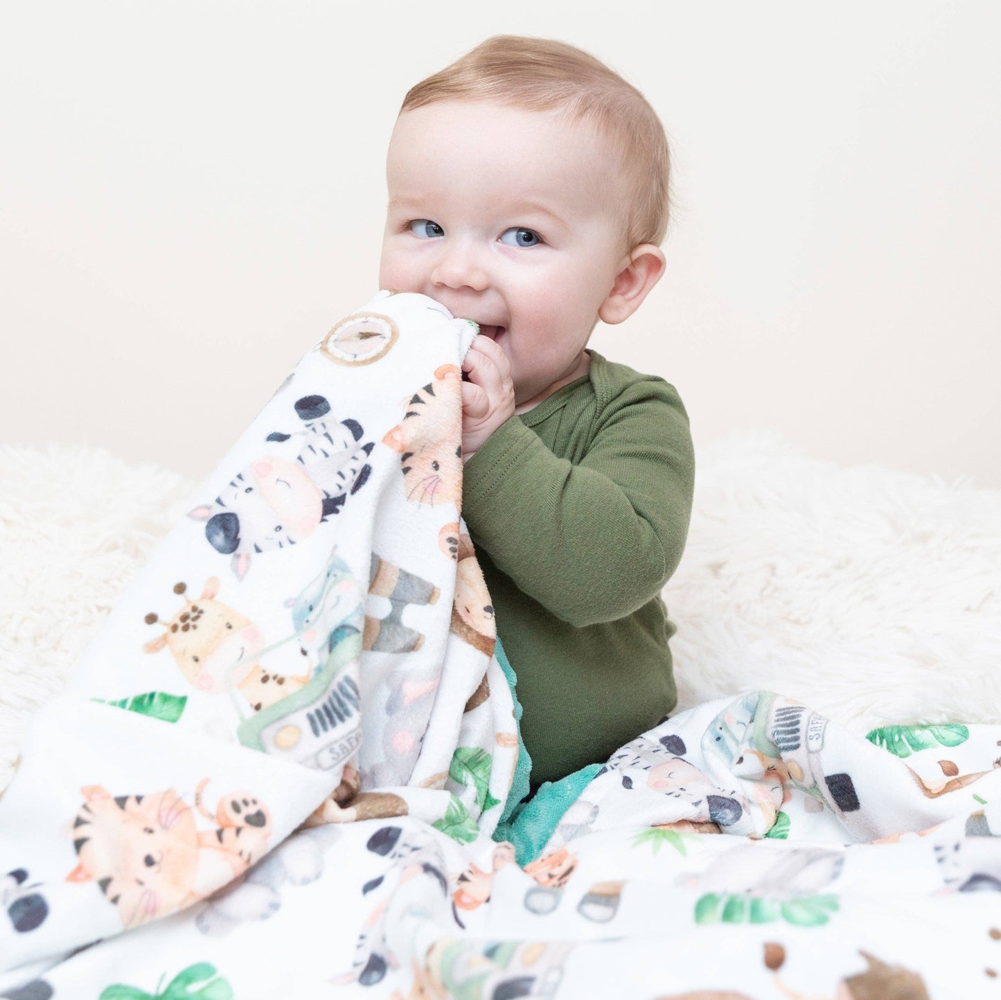 Safari- Baby & Toddler Minky Blanket