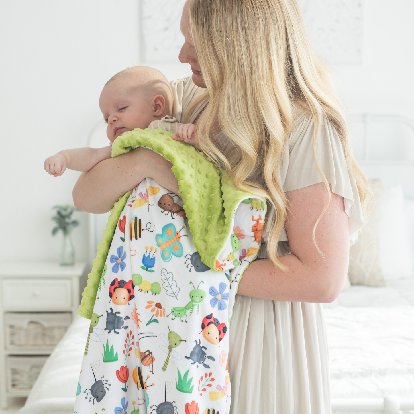 Bug Buddies- Baby & Toddler Minky Blanket