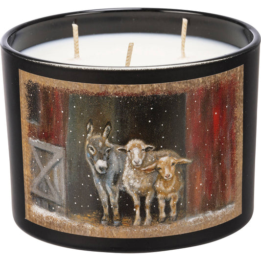Snowy Farm Family Candle