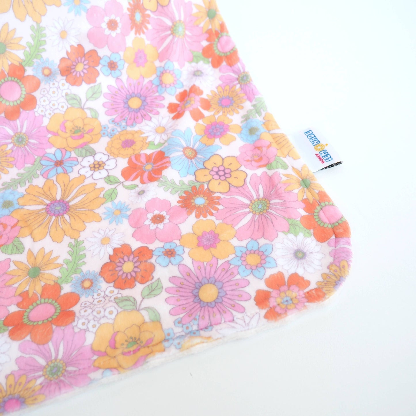 Retro Floral- Baby & Toddler Minky Blanket