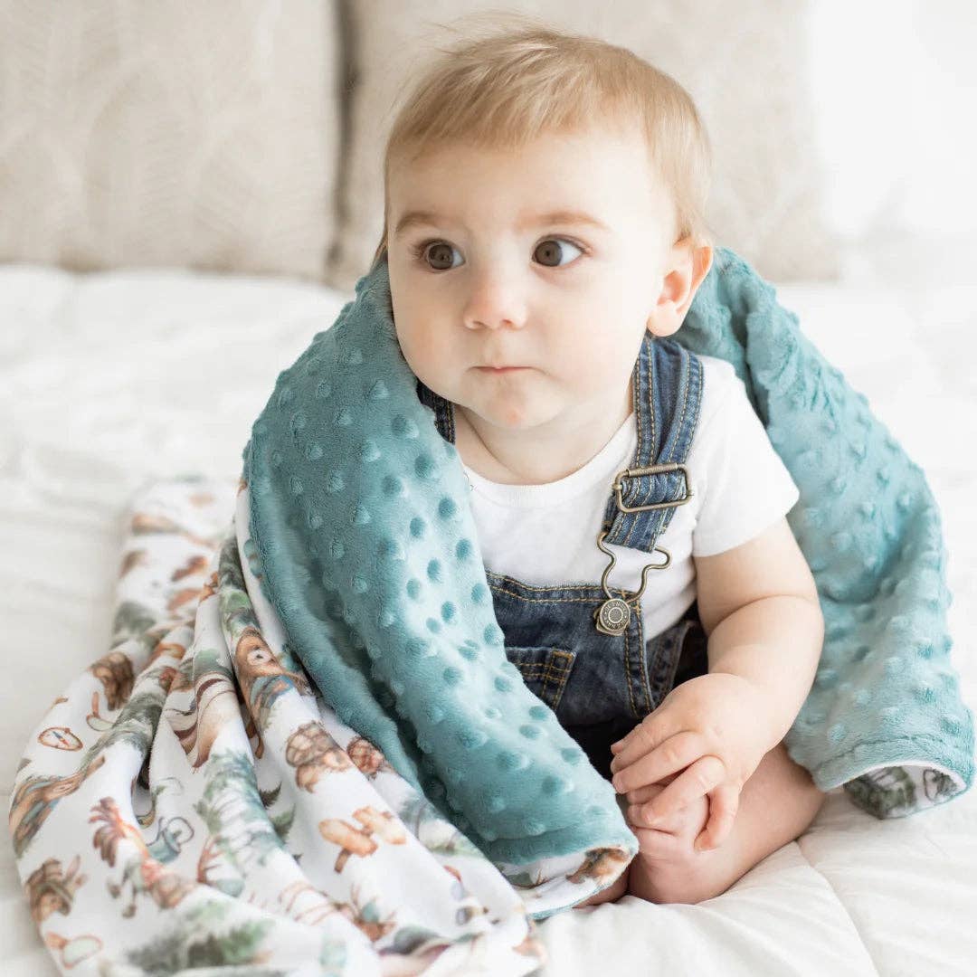 Let's Go Camping- Baby & Toddler Minky Blanket