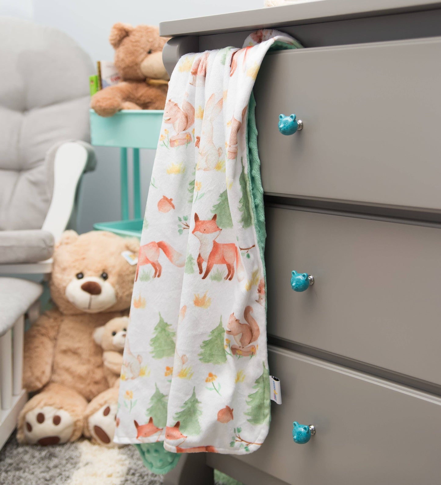 Forest Friends- Baby & Toddler Minky Blanket