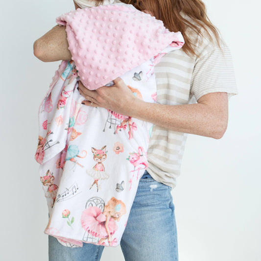Ballerinas- Baby & Toddler Minky Blanket