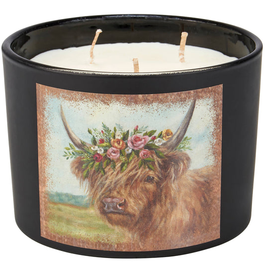 Floral Highland Candle