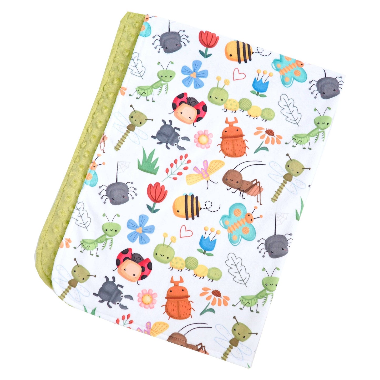 Bug Buddies- Baby & Toddler Minky Blanket