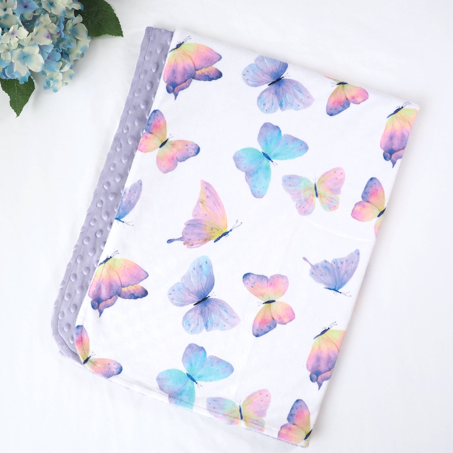 Butterfly- Baby & Toddler Minky Blanket