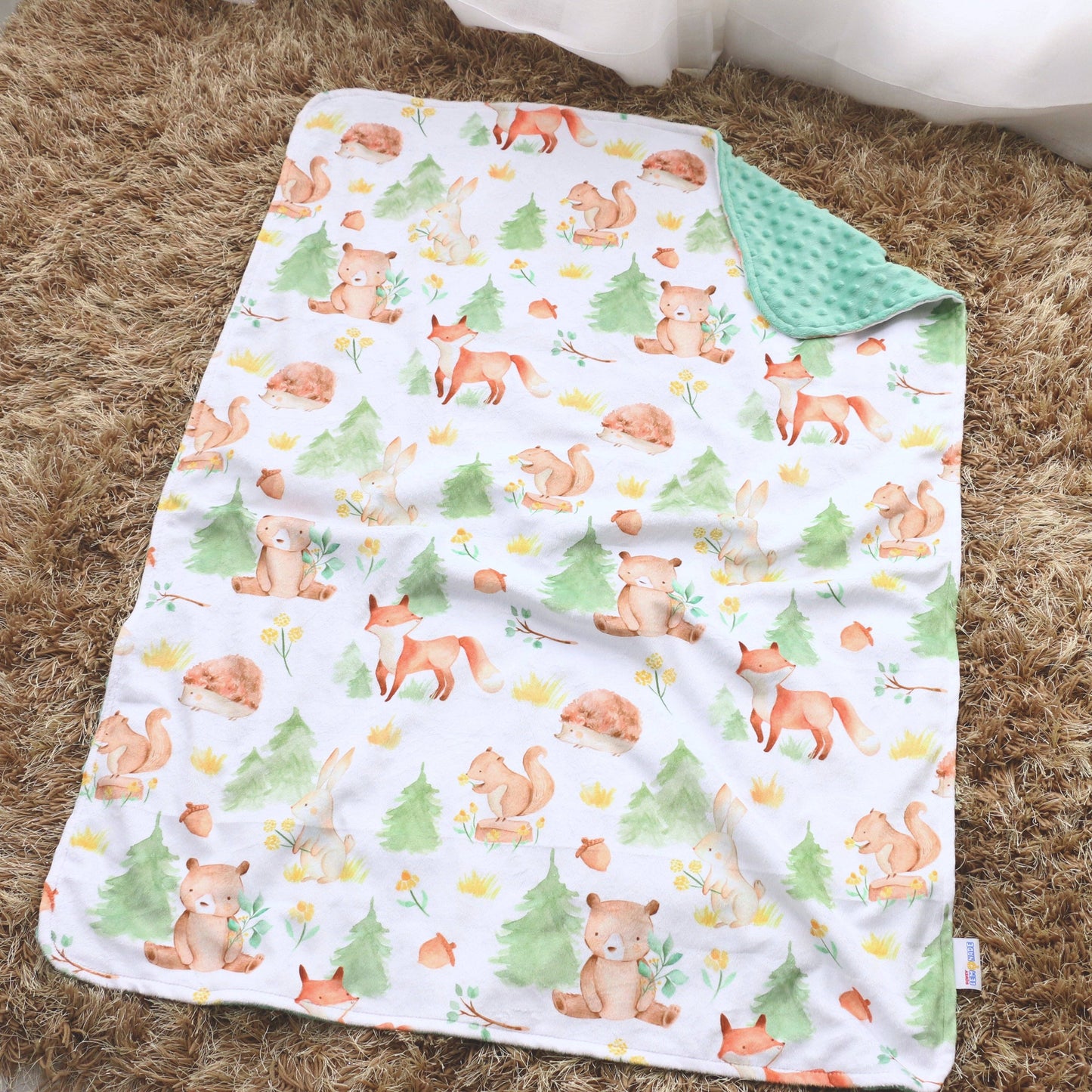 Forest Friends- Baby & Toddler Minky Blanket