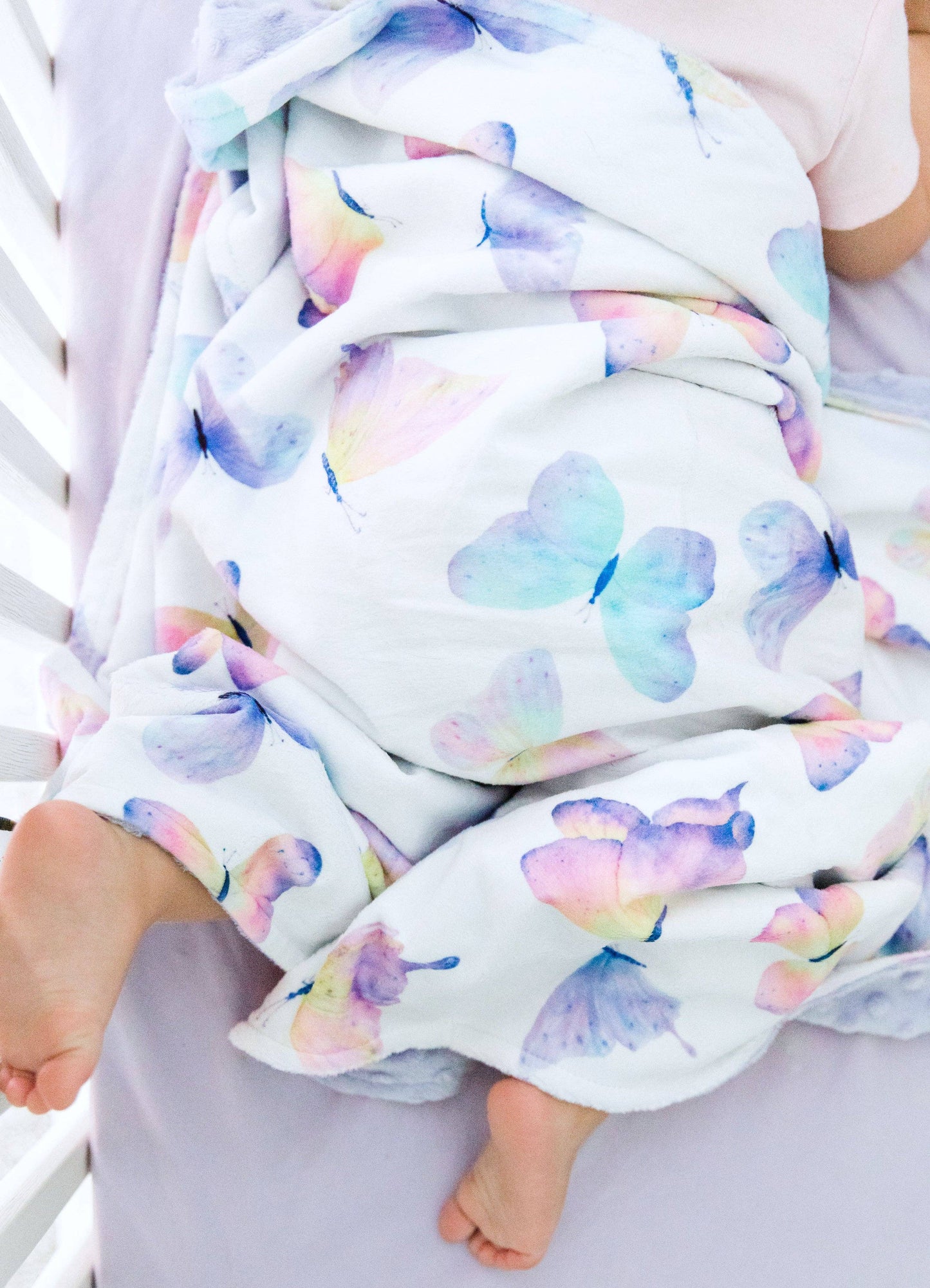 Butterfly- Baby & Toddler Minky Blanket