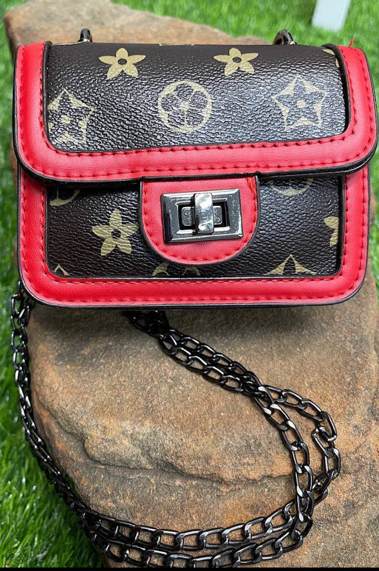 Star printed mini purse