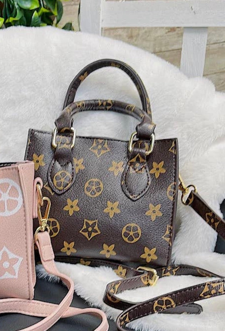 Star print mini tote bag