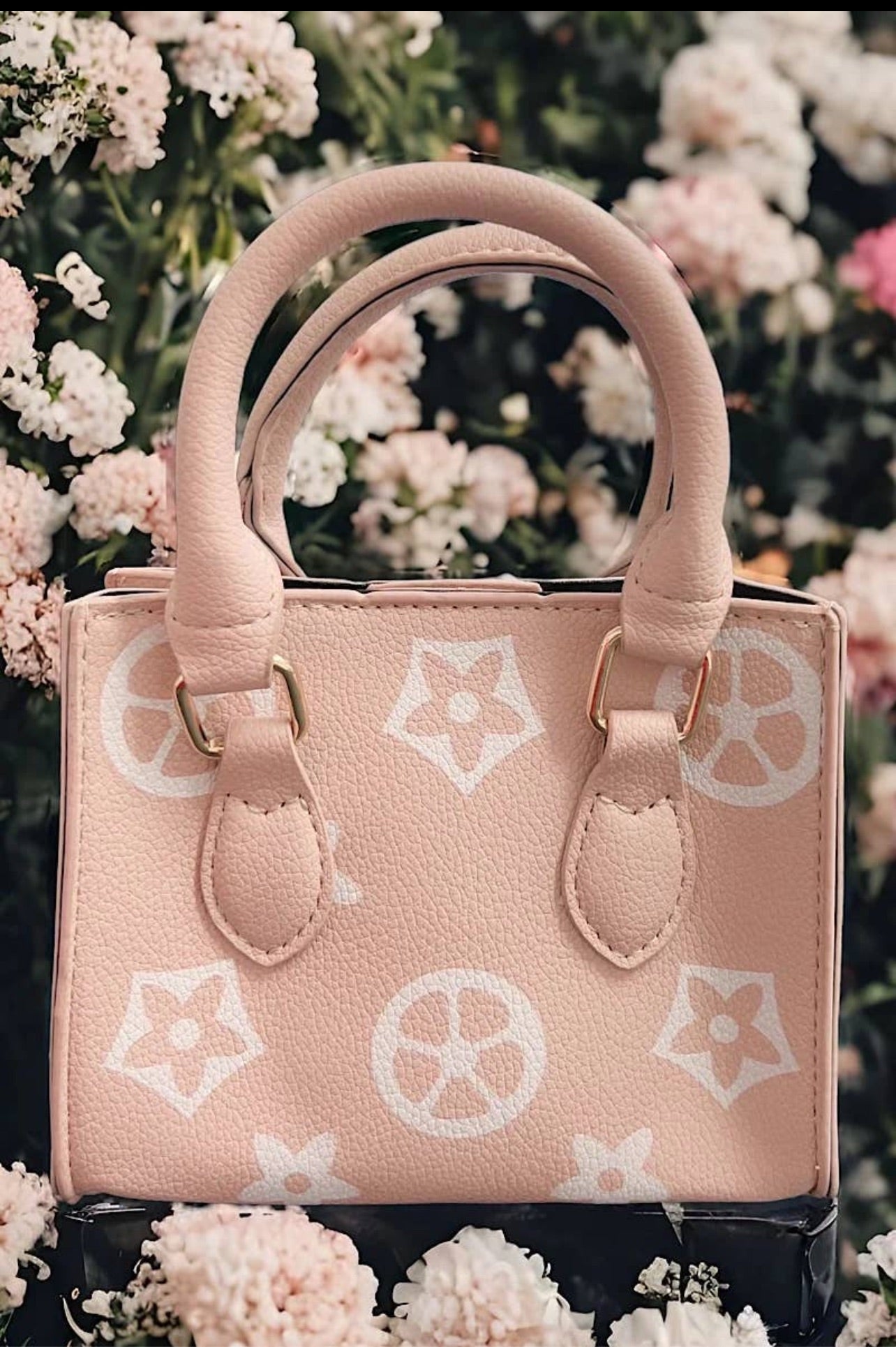 Star print mini tote bag