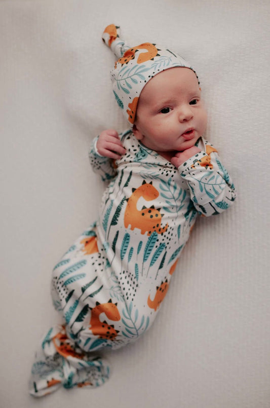 Dinosaur Knotted Gown