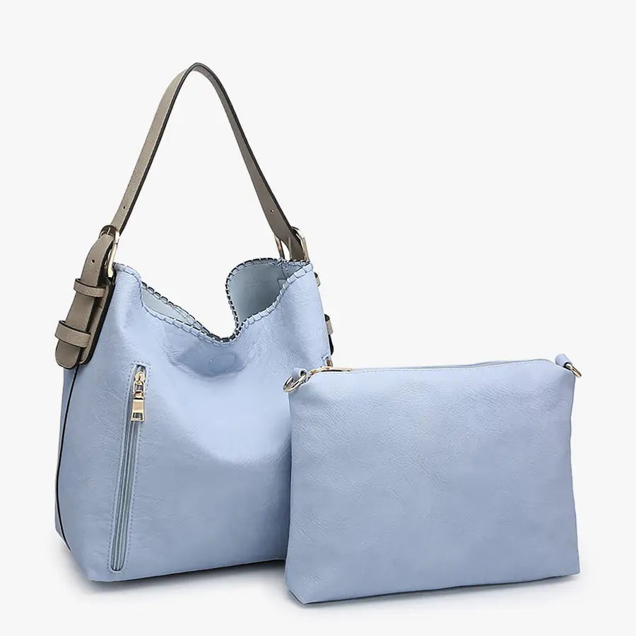 Alexa 2-in-1 Hobo Bag W/Dual Zip Compartments