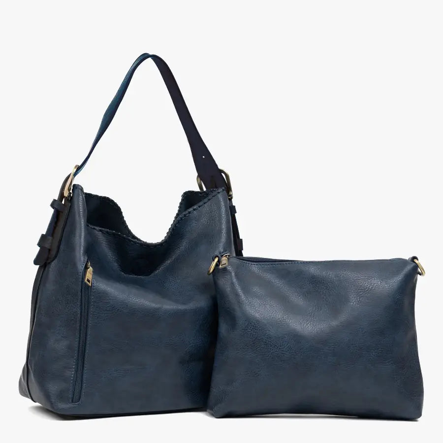Alexa 2-in-1 Hobo Bag W/Dual Zip Compartments