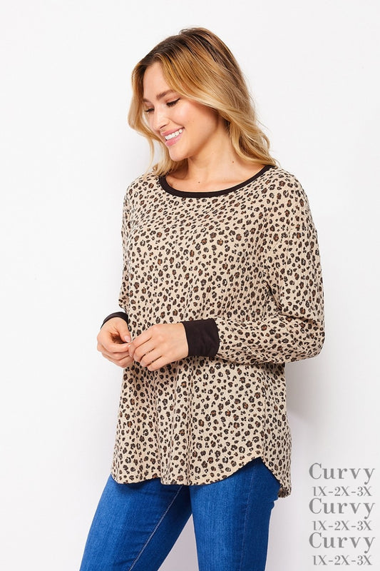 Animal print long sleeve- HoneyMe