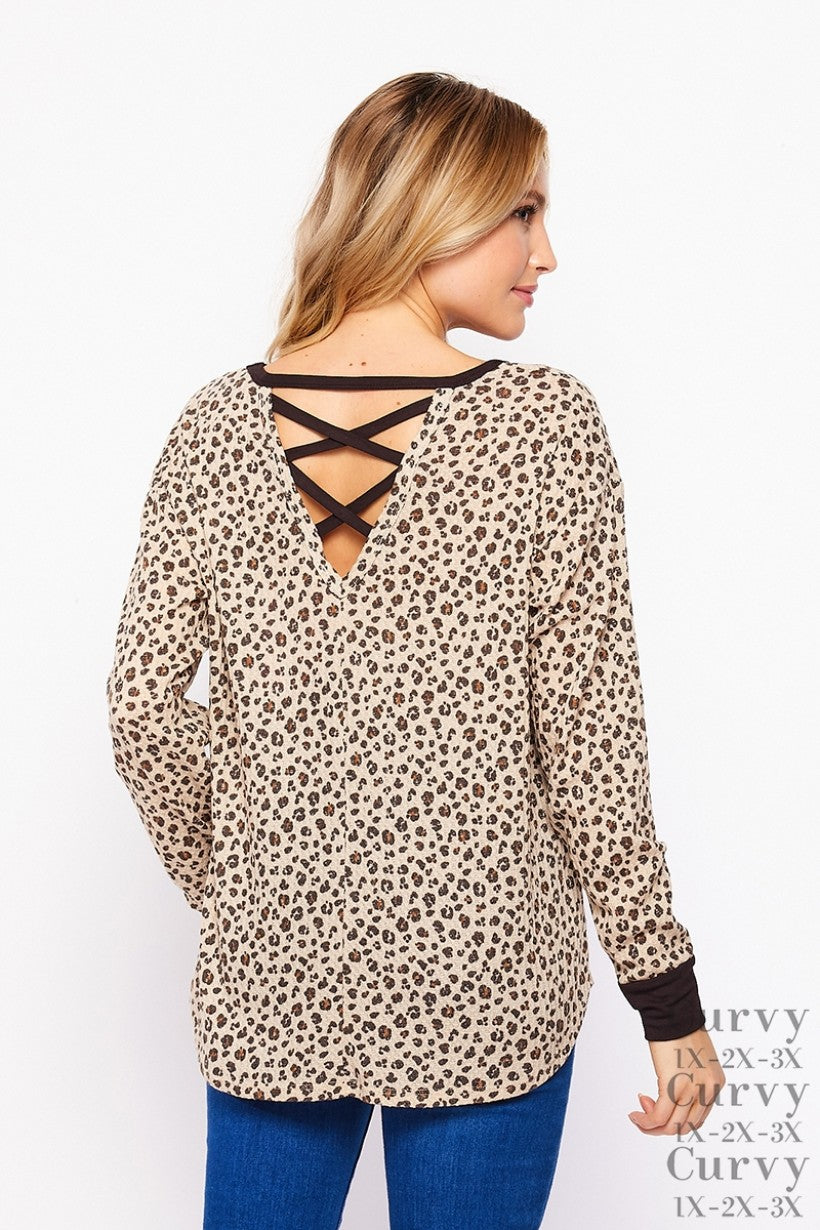 Animal print long sleeve- HoneyMe