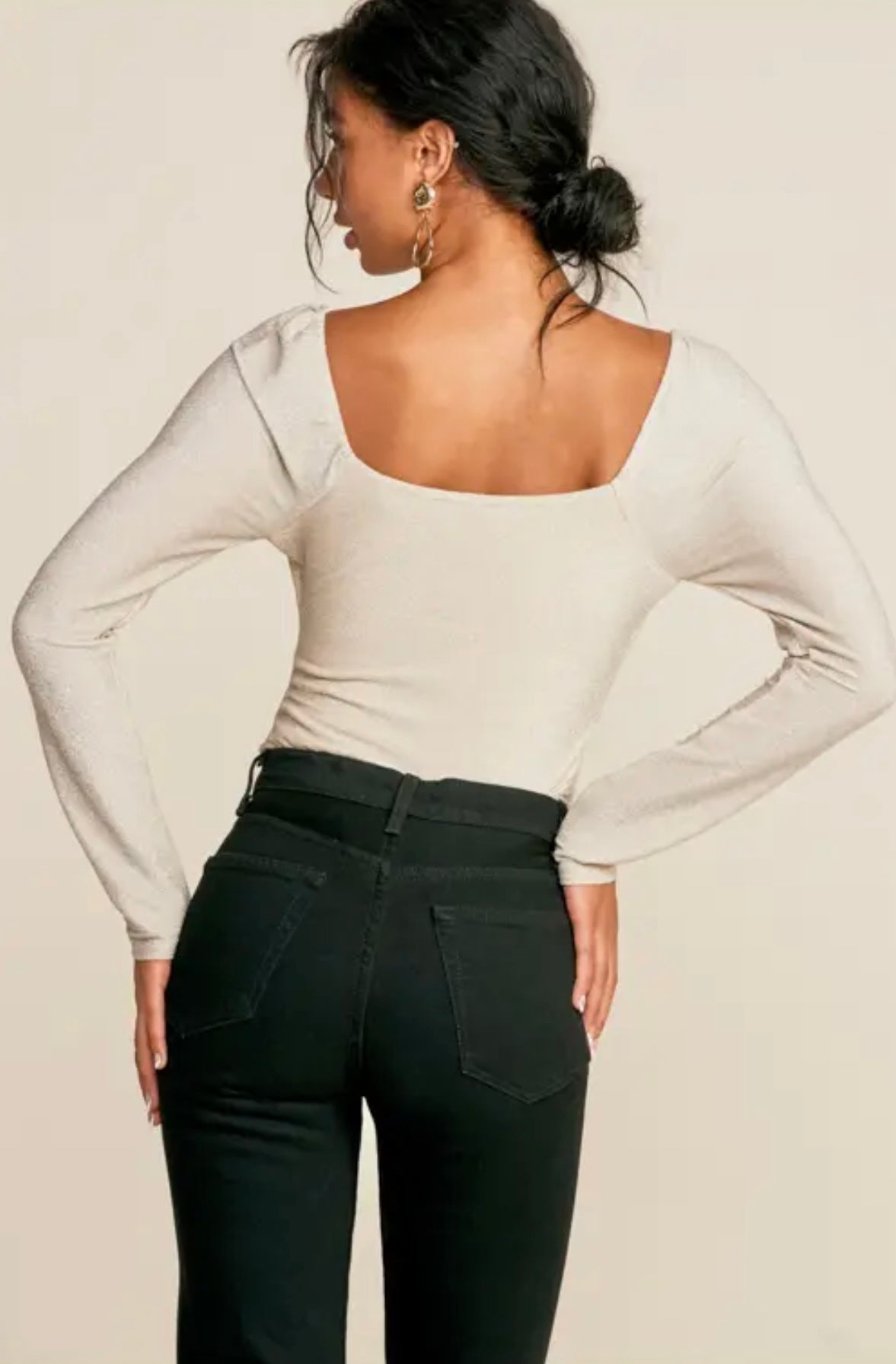 Metallic Cut Out Knit Bodysuit