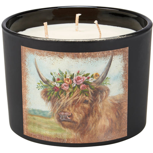 Floral Highland Candle