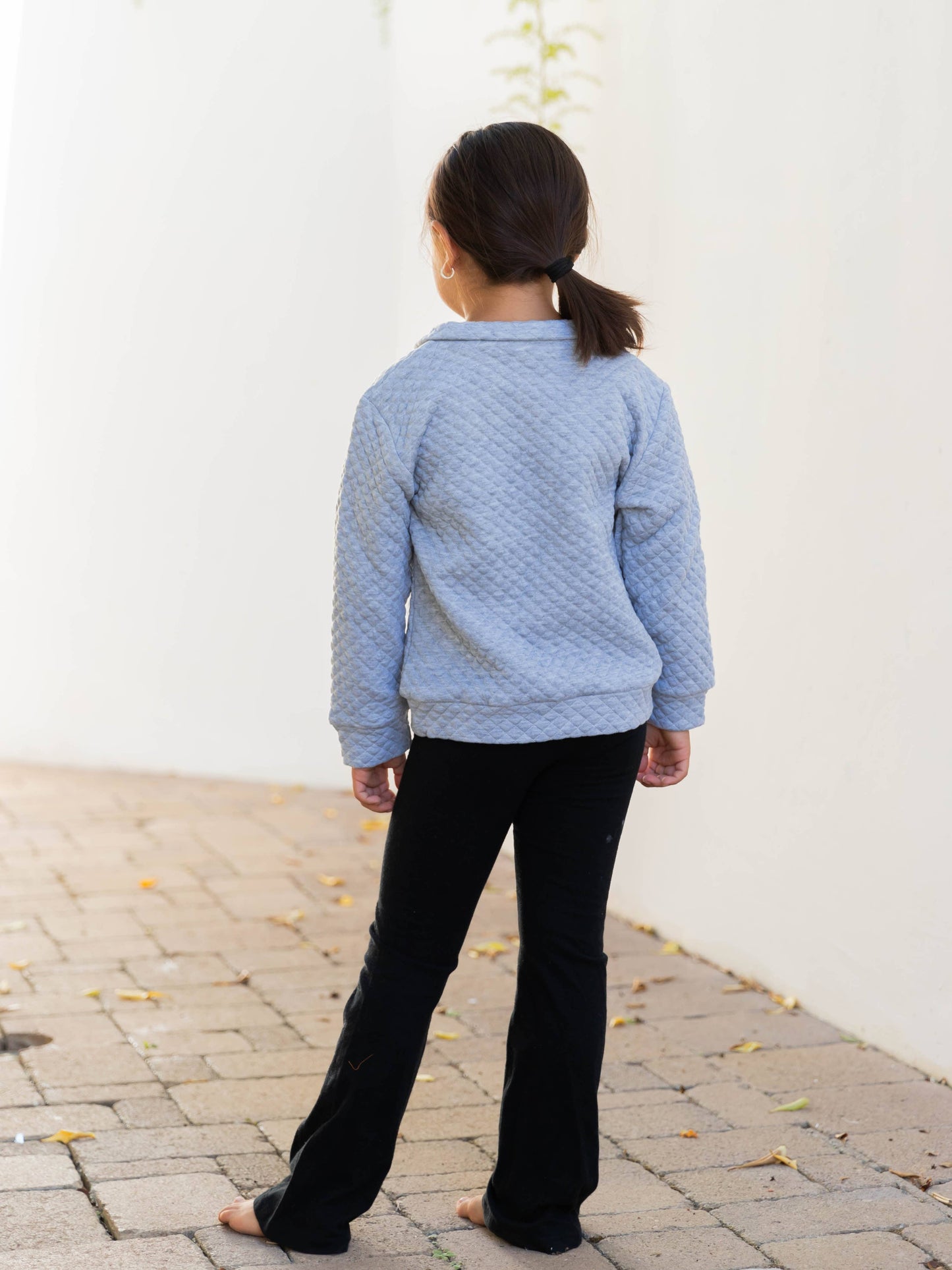 Little Girls Quilted Kennedy Pullover