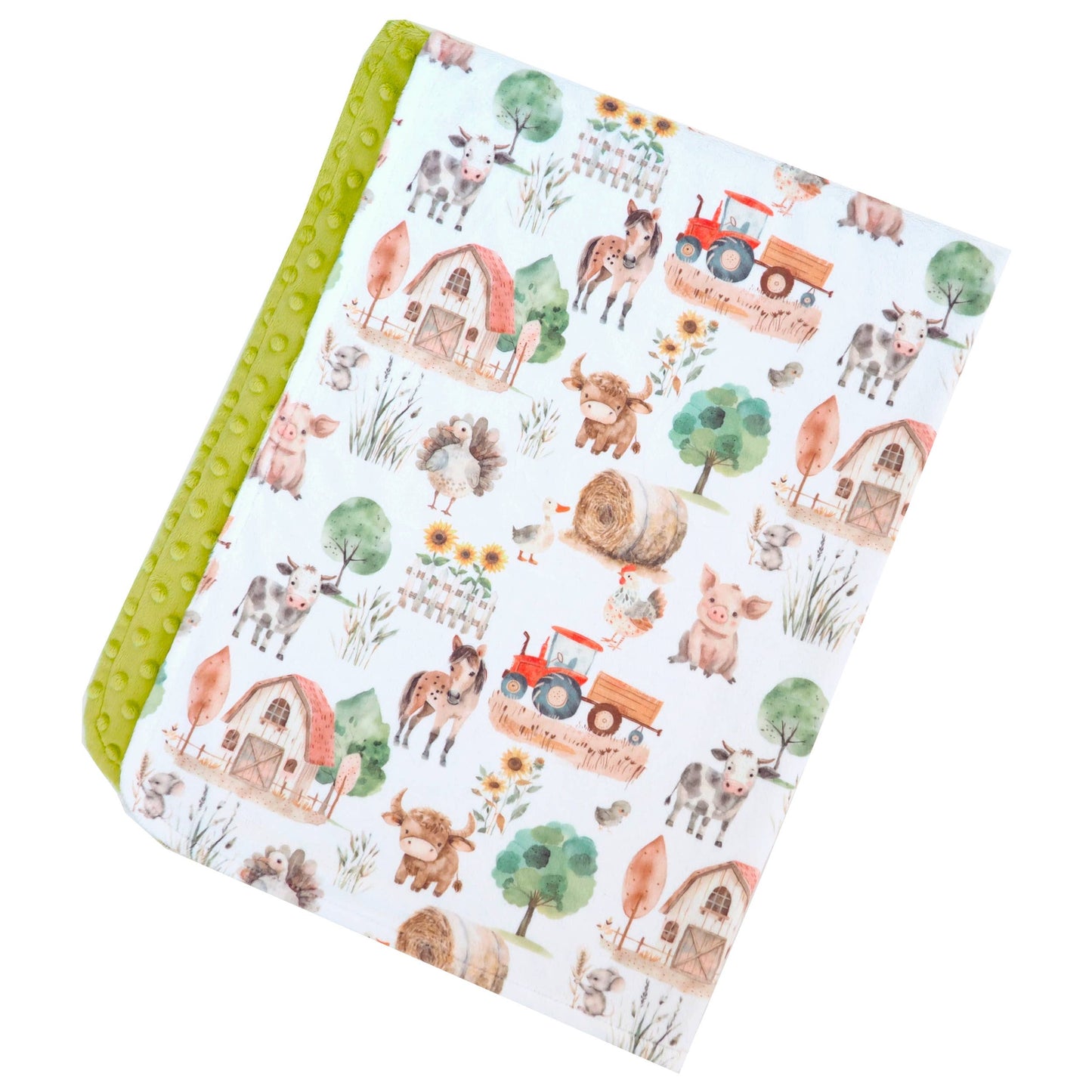 Farm Life- Baby & Toddler Minky Blanket